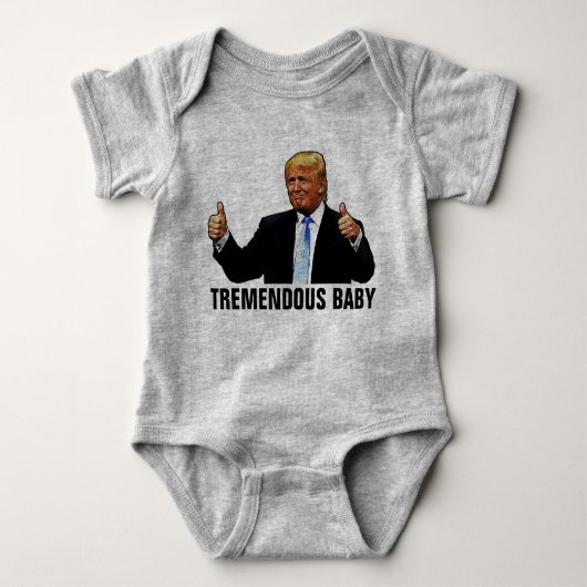 TREMENDOUS BABY TRUMP T-SHIRTS JERSEY BODYSUIT (Voorkant)
