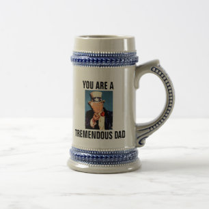 TREMENDOUS DAD Donald Trump Beer Stein Bierpul