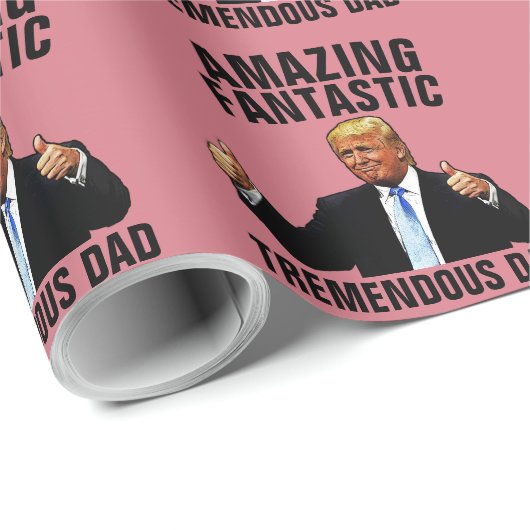 TREMENDOUS DAD DONALD TRUMP WRAPPING PAPIER (Rol Hoek)