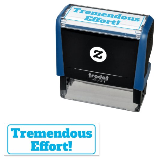 "Tremendous Efort!" Tutor Feedback Rubber Stempel (In situ)
