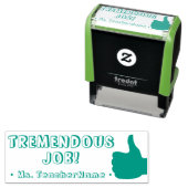 "TREMENDOUS JOB!" Rubberstempel Zelfinktende Stempel (In situ)