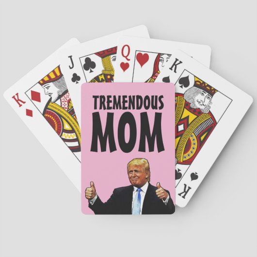 TREMENDOUS MOM DONALD TRUMP PLAYS POKERKAARTEN (Achterkant)