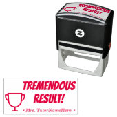 "TREMENDOUS RESULT!" Rubberstempel Zelfinktende Stempel (In situ)