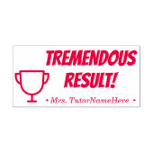 "TREMENDOUS RESULT!" Rubberstempel Zelfinktende Stempel (Design)