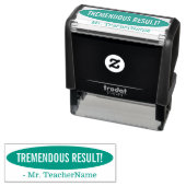 "TREMENDOUS RESULT!" Schoolleraar Rubber Stamp Zelfinktende Stempel (In situ)