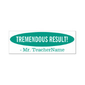 "TREMENDOUS RESULT!" Schoolleraar Rubber Stamp Zelfinktende Stempel (Design)