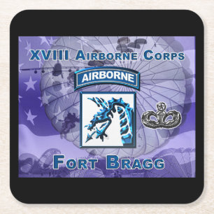 Tremendous XVIII Airborne Corps Kartonnen Onderzetters