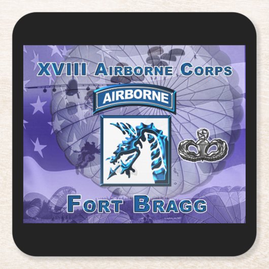Tremendous XVIII Airborne Corps Kartonnen Onderzetters (Voorkant)