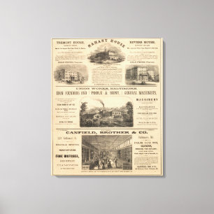 Tremont House, Boston hotel Nahant House Canvas Afdruk