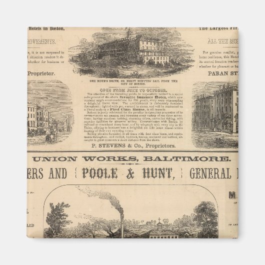 Tremont House, Boston hotel Nahant House Magneet (Voorkant)