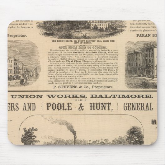 Tremont House, Boston hotel Nahant House Muismat (Voorkant)