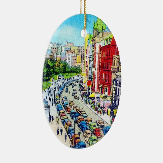 Tremont Street, Boston, Massachusetts Keramisch Ornament (Rechts)