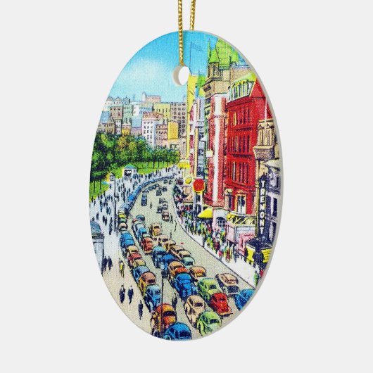 Tremont Street, Boston, Massachusetts Keramisch Ornament (Links)