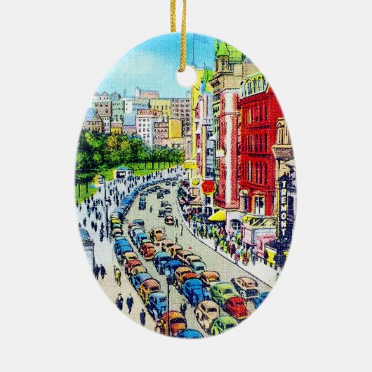 Tremont Street, Boston, Massachusetts Keramisch Ornament (Achterkant)