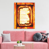 Tremor in zijn handen canvas afdruk (Insitu (Woonkamer))