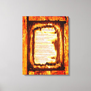 Tremor in zijn handen canvas afdruk