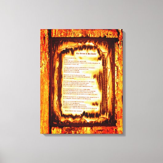 Tremor in zijn handen canvas afdruk (Voorkant)