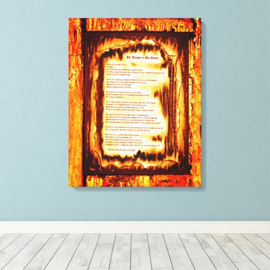 Tremor in zijn handen canvas afdruk (Insitu (Houten vloer))