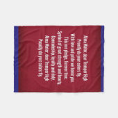 Tremper High School Alma Mater Song Fleece Deken (Voorkant (Horizontaal))