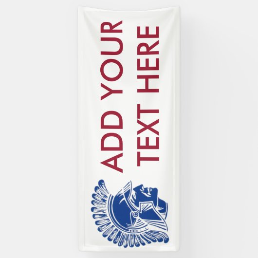 Tremper Trojan Gepersonaliseerd reünie Afstuderen Spandoek (Verticaal)