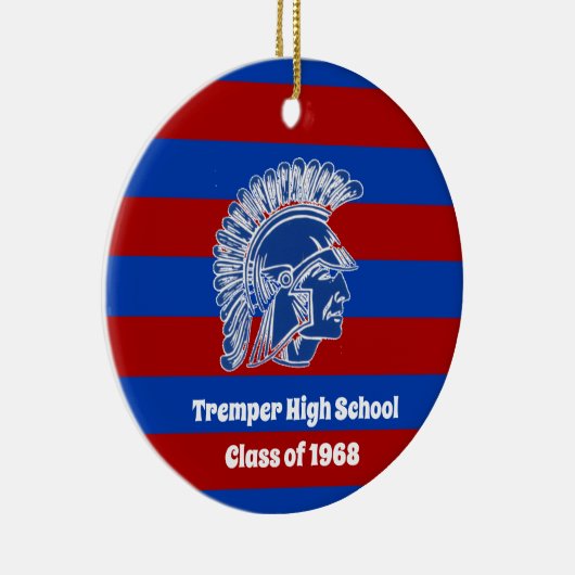 Tremper Trojan Kenosha Wisconsin Keramisch Ornament (Rechts)