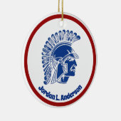 Tremper Trojan Kenosha Wisconsin Keramisch Ornament (Rechts)