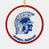 Tremper Trojan Kenosha Wisconsin Keramisch Ornament (Voorkant)