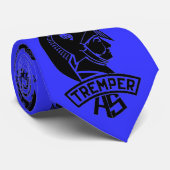 Tremper Trojan Stropdas - Blauw/zwart (Opgerold)