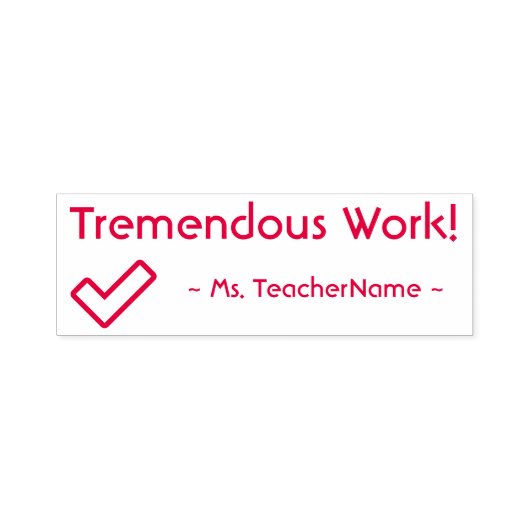 "Tremtig werk!" Commendement Rubber Stamp Zelfinktende Stempel (Design)