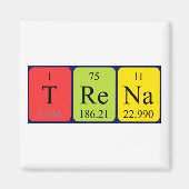 Trena periodiek table name magnet (Voorkant)