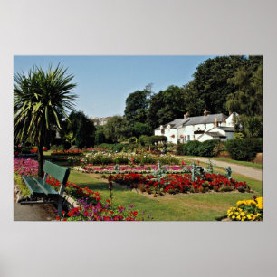 Trenance Gardens, Newquay, Cornwall, Britse bloeme Poster