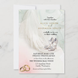 Trenby Bride Veil Green Wedding Kaart