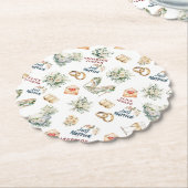 Trenby Bruids Accessoires voor bruiloft Kartonnen Onderzetters (Gekanteld)