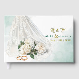 Trenby Bruids Sluier Groen Huwelijk Gastenboek