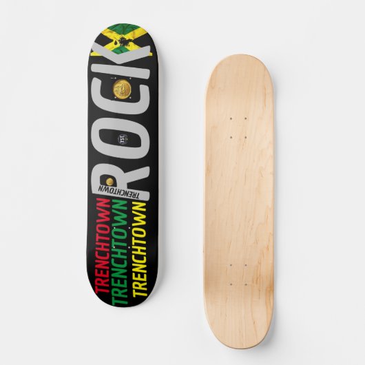TRENCHTOWN ROCK JMT 7 3/4" Skateboard Deck (Voorkant)