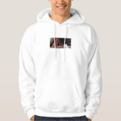 Trend Abstract Art Zwart Wit Poeder Hoodie (Voorkant)