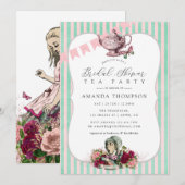 Trend Alice in Wonderland Thee Feest Bruiloft Kaart (Voorkant / Achterkant)