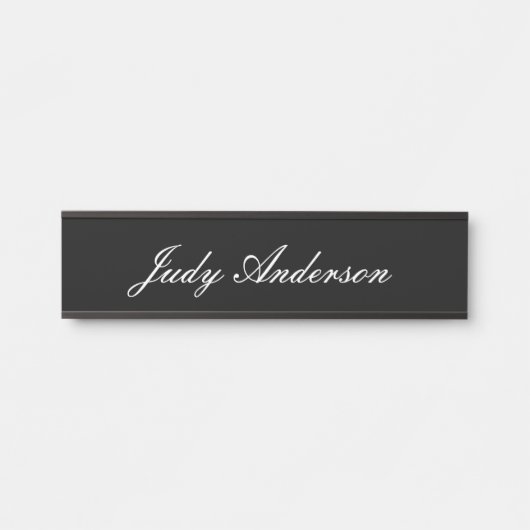 Trend Black Bold Professional ln Modern Elegant Deurbordje (Voorkant)