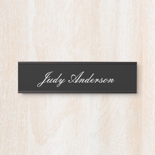 Trend Black Bold Professional ln Modern Elegant Deurbordje (Voorkant)