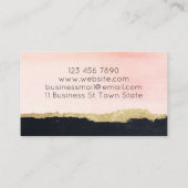 Trend Black Pink Handmade Bath Bomb Soak Soep Visitekaartje (Achterkant)