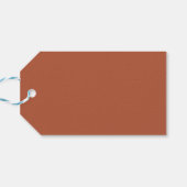 Trend Color Burnt Copper Minimalist Cadeaulabel (Achterkant Horizontaal)