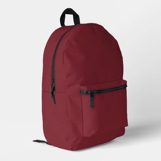 Trend Color - Crimson Red geprinte rugzak (Achterkant Hoek Links)