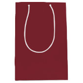 Trend Color - Crimson Rood Medium Gift Bag Cadeauzakje (Voorkant)