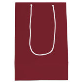 Trend Color - Crimson Rood Medium Gift Bag Cadeauzakje (Achterkant)