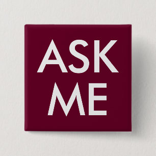 Trend Color Dark Bourgondië — ASK ME Button