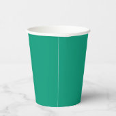 Trend Color - Jade Green Paper Cups Papieren Bekers (Rechts)