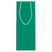 Trend Color - Jade Groene Wijn Gift Bag Cadeautas (Achterkant)