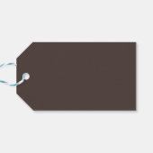 Trend Color Koffie Bruin Minimalist Cadeaulabel (Achterkant Horizontaal)