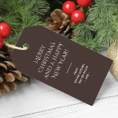 Trend Color Koffie Bruin Minimalist Cadeaulabel