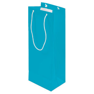 Trend Color - Levendige Cyaan Wijn Gift Bag Cadeautas